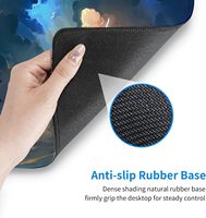 Tapis de souris de jeu XXL personnalisé avec logo d'anime japonais, antidérapant, en caoutchouc imperméable, en stock, pour joueurs