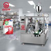 Machine de remplissage multifonctionnelle rotative pour sachets Doypack de formes irrégulières, pour lotions, sirops, café et liquides