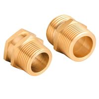 Amerikanischer Kupfer-Gartenschlauchanschluss 3/4 GHT auf 1/2 NPT Adapter-Fitting Hergestellt in China Sechskantkopf