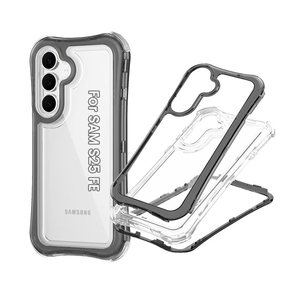 3 Trong 1 Combo Trong Suốt Rõ Ràng Điện Thoại Di Động Trường Hợp Đối Với Samsung <span class=keywords><strong>Galaxy</strong></span> S26 Cộng Với Siêu S25 Fe 4 Góc Đệm Không Khí Cover Quay Lại - Product Image 1