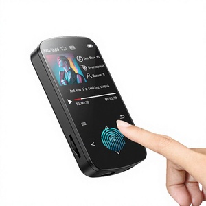 Reproductor MP3 con pantalla táctil Smile, pantalla de 2,4 pulgadas, sensor de huellas dactilares, reproductor de música con altavoz incorporado para escuchar música - Product Image 1