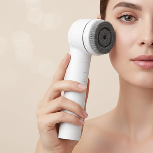 Custom Logo Electric Ultrasonic Rotating <strong>Face</strong> Cleansing Brush Handheld Portable 3 Head Black Head Remover Deep Cleaning Hands - Product Image 1