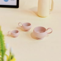 Mini-tasses à café en métal simulées pour accessoires de maison de poupée, mini-tasses à thé en alliage, décorations de cuisine DIY