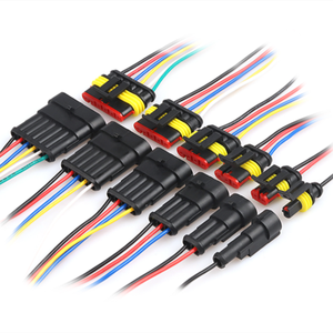 1 2 3 4 5 6 Pin Way Car connettore elettrico impermeabile spina filo AWG TYCO connettore cablaggio - Product Image 6
