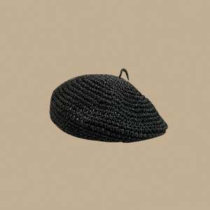 Nouveauté 2025 – Béret tendance en paille raphia crocheté pour femme et fille – Collection été - Product Image 5