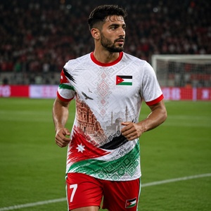 Maillot de football 2026 de l'équipe nationale de Jordanie – Version Fan Domicile, Extérieur et Troisième Tenue – Homme et Femme - Product Image 1