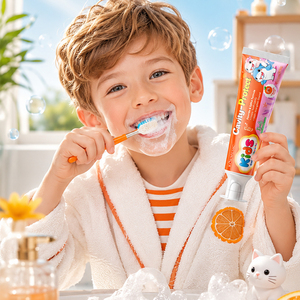 Pasta Dental KORMESIC de Marca Privada, 60g, Protección Contra Caries para Niños, Halal, Natural, con Fluoruro y Xilitol, Eliminación Suave de Manchas, Aliento Fresco - Product Image 2