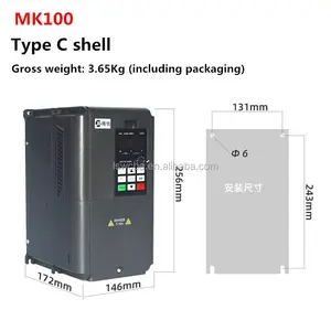 주파수 인버터 변환기 1.5KW 2.2KW 3KW 4KW VFD 인버터 모터 속도 컨트롤러