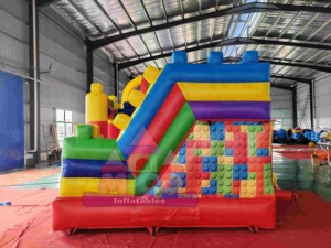 Château gonflable arc-en-ciel vibrant avec tour multicolore et entrée en arc pour enfants, aire de jeux intérieure et extérieure - Product Image 4