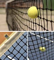 Filet de tennis anti-nœuds, filet de protection pour terrain de sport, barrières de séparation, tailles personnalisables et matériau en polyéthylène