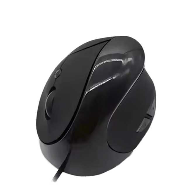 Ergonomic 6D 1600DPI 6-Button Vertical Mouse USB Wired Optical Right-Handed for Laptop/Desktop Use