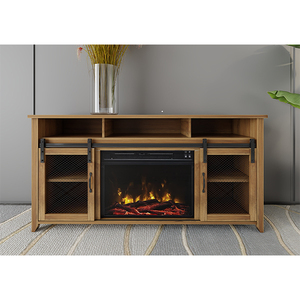 Holz-Wohnzimmerschrank MDF Moderner Stil Kamin-<span class=keywords><strong>TV</strong></span>-Ständer Elektronischer Heizungs-<span class=keywords><strong>TV</strong></span>-Ständer mit Kamin - Product Image 6