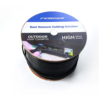 Câble Ethernet UTP CAT5 Cat6 CAT7 305m Rouleau Prix Haute Vitesse et Durabilité Câble LAN Extérieur