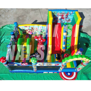 Gran Parque Inflable Gigante para Niños, Zona de Juegos al Aire Libre, Ciudad de la Diversión, Tobogán Inflable Jumbo con Personajes para Niños - Product Image 4