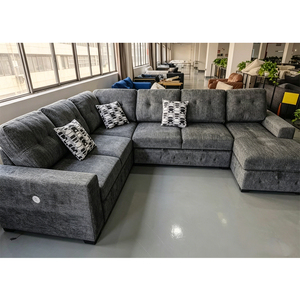 Canapé-<span class=keywords><strong>lit</strong></span> <span class=keywords><strong>d</strong></span>'angle <span class=keywords><strong>en</strong></span> forme de U contemporain et moderne Pinzhi Home, convertible et pliable, pour salon - Product Image 5