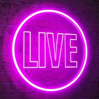 Panneau lumineux néon rond « Live on Air » alimenté par USB, plaque acrylique illuminée pour TikTok, Twitch, décor de fond de studio pour streamer