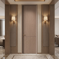 Porte intérieure moderne de haute qualité pour appartement, chambre, villa, en bois composite MDF, étanche, insonorisée, ignifuge