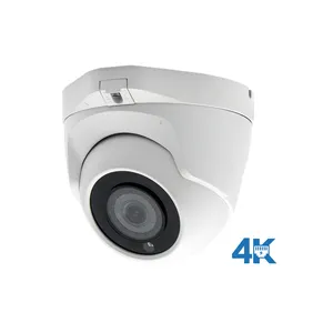 Hikvision — caméra de surveillance dôme motorisée ip poe hd 8mp, dispositif de sécurité avec zoom x3, codec h.265, détection de personnes et véhicules