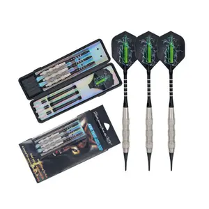 Three Pack Soft Tip Iron Dart Set Steel Tip Barrel Shaft Flight Darts