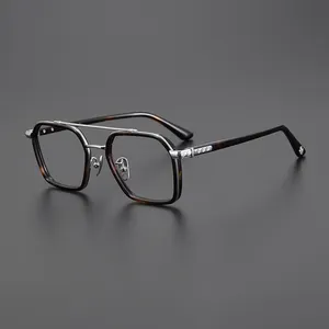 Dlx1252023売れ筋ファッションデザイナー老眼鏡ルネットハイエンド日本手作り眼鏡光学フレーム眼鏡