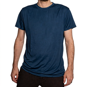 Men's Short Sleeve <b>Athletic</b> Performance T-Shirt Deep Royal Blue Crewneck Quick Dry Sportswear Casual Top Activewear - Product Image 1