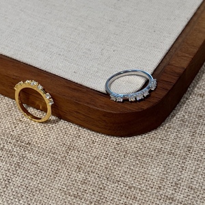 Anillo Clásico de Plata de Ley S925 con Baño de Rodio para Mujer, con Moissanita de 0.24ct, Pequeño, para Aniversario, Venta Directa de Fábrica, Joyería Fina - Product Image 3