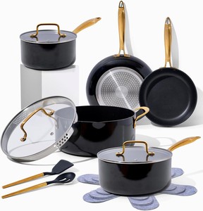 Ensemble de cuisson en aluminium antiadhésif, design moderne, écologique, résistant à la chaleur, pour la vente en gros, comprenant casseroles et faitouts - Product Image 1