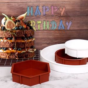 Molde <span class=keywords><strong>de</strong></span> silicona para repostería, herramientas para hornear, para Mousse, redondo y cuadrado, <span class=keywords><strong>de</strong></span> gran tamaño, DM386 - Product Image 3