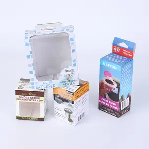 定制标志印刷纸箱包装盒，用于带透明PVC窗口的假睫毛