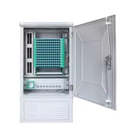 Armoire de distribution à fibre optique extérieure 144/288/576/1152 noyaux SC ODF utilisé pour le montage au sol de connexion croisée de réseau 5G