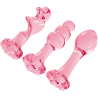 Juguetes Anales de Cristal, Bolas Anales, Entrenador Anal, Dildo, Kit de Tapones Anales de Cristal, Regalos Sexuales SM para Adultos, Gays, Mujeres, Hombres, Artículos para Principiantes