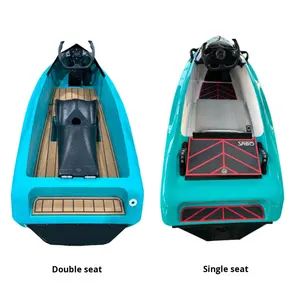 Sabo-Kart eléctrico de fibra de vidrio para persona individual o doble, barco de surf con motor de 2 tiempos - Product Image 2