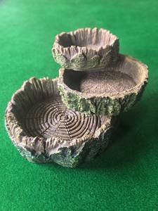 Bol à nourriture pour reptiles, nourriture quotidienne pour reptiles, en résine non toxique, design réaliste en forme de tronc, bol à eau pour reptiles en forme de roche - Product Image 6