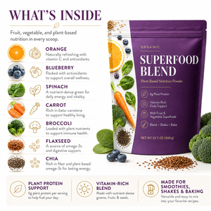 Mezcla de Superalimentos Orgánicos Verdes y Rojos <span class=keywords><strong>para</strong></span> Smoothies, Batidos y Repostería, Mezcla Nutritiva Diaria a Base de Plantas, ODM - Product Image 2