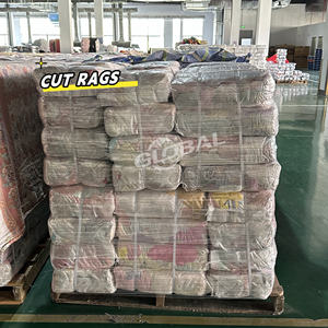 5kg 25kg 10kg 工業用ワイピングコットンラグ 工業用清掃用 再利用可能 薄色 純綿Tシャツラグ - Product Image 1