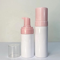 Vente en gros 30ml 50ml 100ml 120ml 150ml 200ml Mousse rose brillant en plastique Nettoyant pour le visage Pompe Bouteilles moussantes pour distributeur de savon