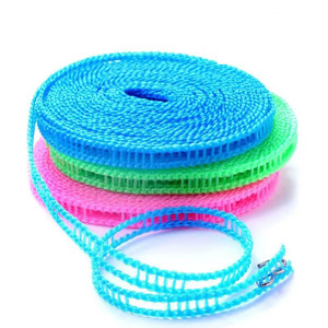 K354 Corde à <span class=keywords><strong>linge</strong></span> portable coupe-vent de 5 m pour le camping, les voyages, l'intérieur et l'extérieur, corde à <span class=keywords><strong>linge</strong></span>, corde à laver, corde à <span class=keywords><strong>linge</strong></span> - Product Image 1