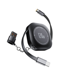 Nuevo Modelo 2026, Cable <span class=keywords><strong>de</strong></span> Datos <span class=keywords><strong>de</strong></span> 100W, A+C a C, Cable <span class=keywords><strong>de</strong></span> Carga Rápida con Cable Retráctil para Teléfonos Android - Product Image 1