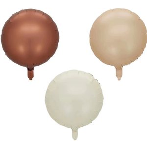 Ballon numérique en feuille d'hélium de 32 pouces, écologique, blanc crème, imprimé sérigraphie, couleur caramel chocolat, numéro, vente en gros - Product Image 6