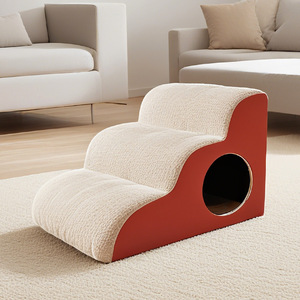 Nuovo robusto ergonomico Multi-Step <span class=keywords><strong>Pet</strong></span> scale per cani e gatti morbidi ad alta densità gradini antiscivolo scale di sicurezza per letto o divano - Product Image 5