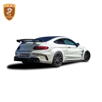 Pour Mercedes Bens W205 PD Style Fiber de verre Kits complets de carrosserie pare-chocs de voiture jupes latérales roue sourcil