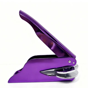 Machine à embosser manuelle en acier de style moderne pour papier/bois/cuir, outil de décoration, machine à impression décorative, <span class=keywords><strong>tampon</strong></span> à logo personnalisé pour le bureau - Product Image 1