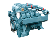 Moteur diesel Hyundai Doosan série PU, modèle PU158TI, 397 kW, 540 ch, 2100 tr/min, pour pompe à incendie, générateur, pompe à eau