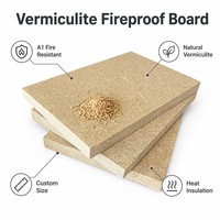 Panneau d'isolation ignifuge en vermiculite pour murs de foyer, fabriqué à Hebei