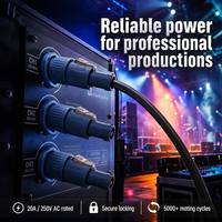 Conectores Impermeables Jnicon de 2, 3 y 4 Pines Powercon 500V 20A IP65 IP44, Cable de Alimentación para Iluminación de Escenario y Pantallas LED