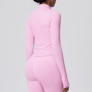 Ropa Clásica de Pilates para Mujer, Top Deportivo de Manga Larga con Cierre, Sudadera, Chaquetas de Yoga para Gimnasio - Product Image 5