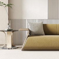 Ensemble de canapés modulaires carrés en tissu de luxe pour salon, style européen moderne pour villa et atelier