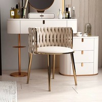 Chaise de salle à manger minimaliste moderne de luxe avec laine agneau loisirs pieds en métal colorés pour hôtel restaurants bar meubles de salon
