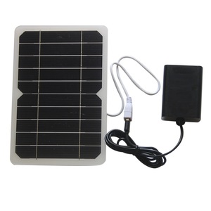 5W <span class=keywords><strong>Solar</strong></span> Oxigênio Aerador Bomba com Tomadas Duplas para Pesca Aquarium Bateria Recarregável Painel <span class=keywords><strong>Solar</strong></span> Carregador - Product Image 1