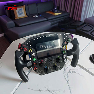 Volante de Carreras de Alta Gama en Fibra de Carbono con Aspecto de Fórmula 1, Pantalla Integrada en el Tablero y Botones Programables - Product Image 3